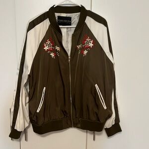 Floral bomber jacket